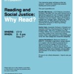 Spring 2019 FITR symposium flyer. This symposium invited a panel to speak at KCC about the relationship reading has to social justice.